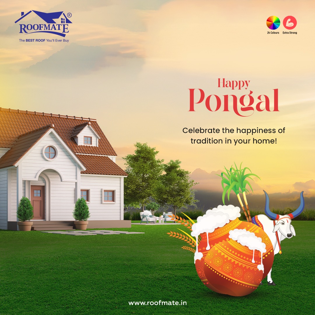 roofmate1's tweet photo. Roofmate wishes you a joyous Pongal! 🌾

Embrace tradition and happiness this Pongal. May the festival bring prosperity and warmth to your home! 🏡
Call Us: 0487 2202161 - 2201319, 9387110196
Website: https://t.co/alzcbsyX4Q
#roofingsheets #HappyPongal #roofingsheetmanufacturers https://t.co/g1hJE6XnFq
