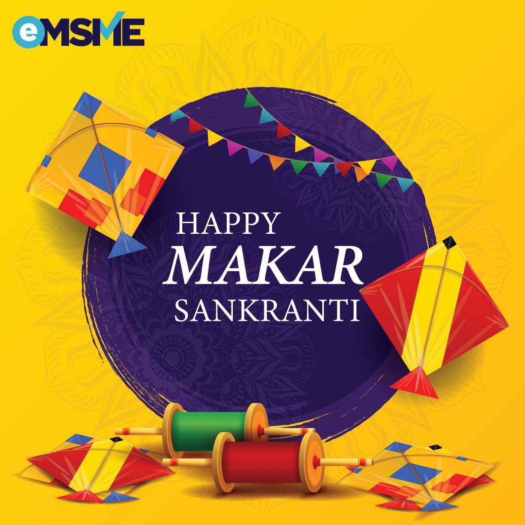 May the Sun's rays illuminate the path of success and happiness for you. Happy Makar Sankranti! #eMSME #sankranti #makarsankranti #festival #india #lohri #kites #kitefestival #pongal #happymakarsankranti