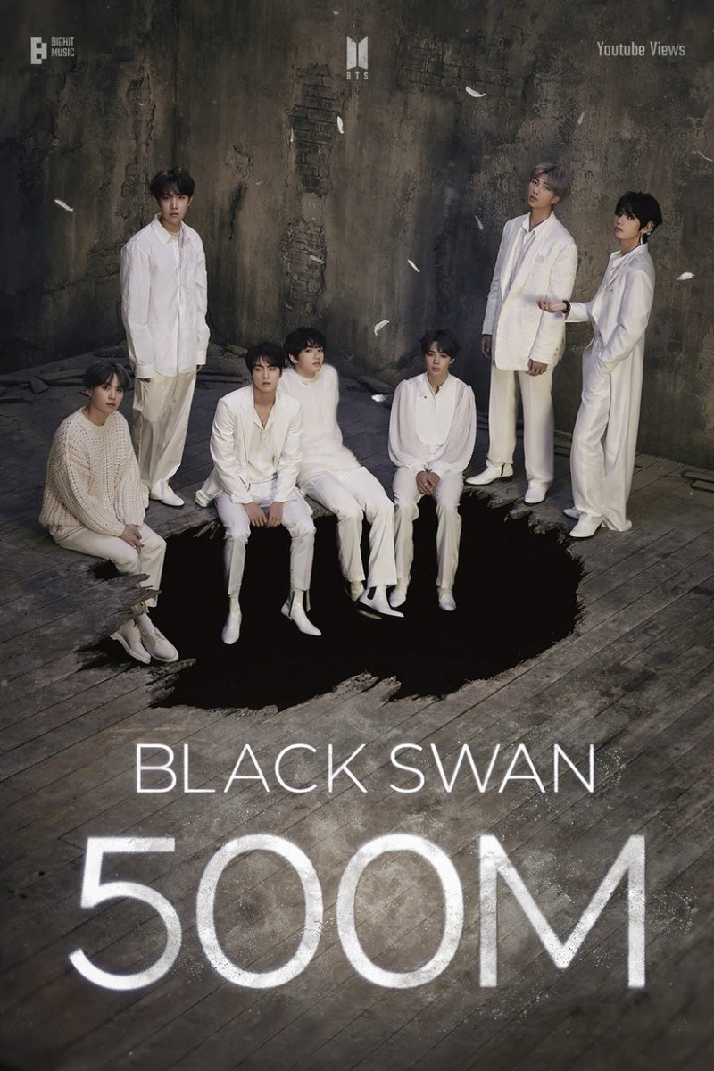 .@BTS_twt’s “Black Swan” MV has surpassed 500 million views on YouTube! youtu.be/0lapF4DQPKQ?si…