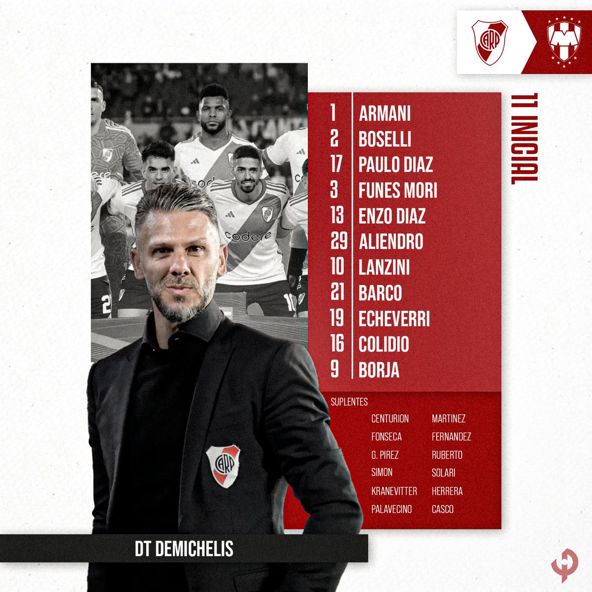 WardenDsg's tweet photo. Alineación + Mockup https://t.co/1Z5vyeOa0W