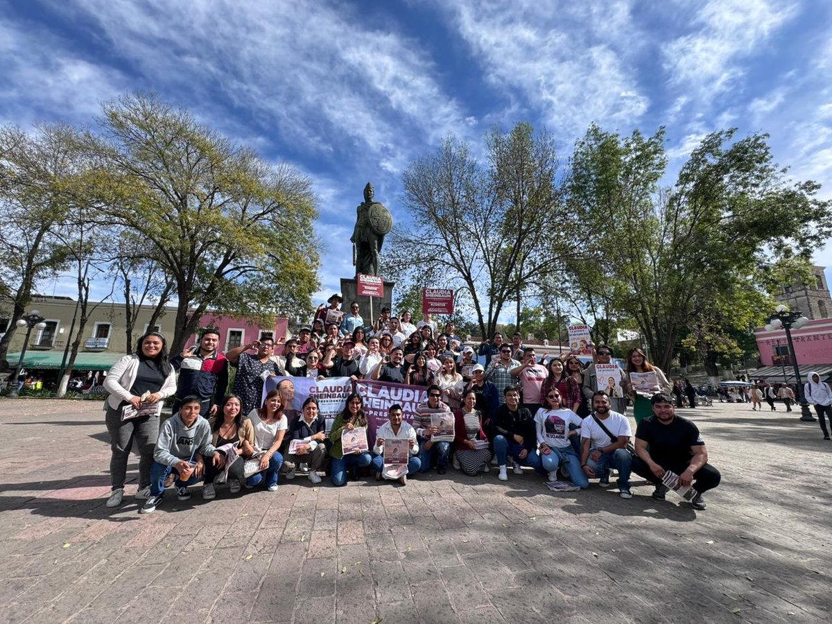 TlxConClaudia's tweet photo. #JóvenesConClaudia caminando por la #Transformación. De norte a sur, en todo #México somo #Sheinials
#TLAXCALA https://t.co/8J2JTWcxH9