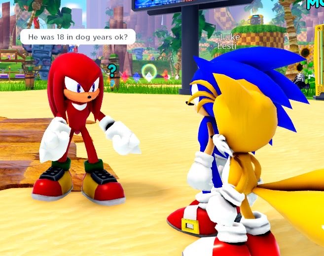sonic20th's tweet photo. You knucklehead https://t.co/0w7Go2BAxF