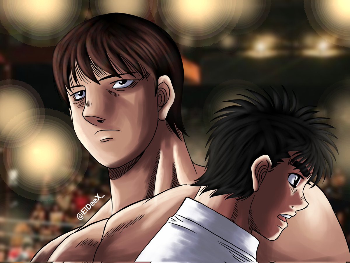 ElDeeX_'s tweet photo. IPPO AND ALFREDO #hajimenoippo #ippo #manga #mangacoloring #mangaart #espiritudelucha #coloring https://t.co/yqOzmcnflJ