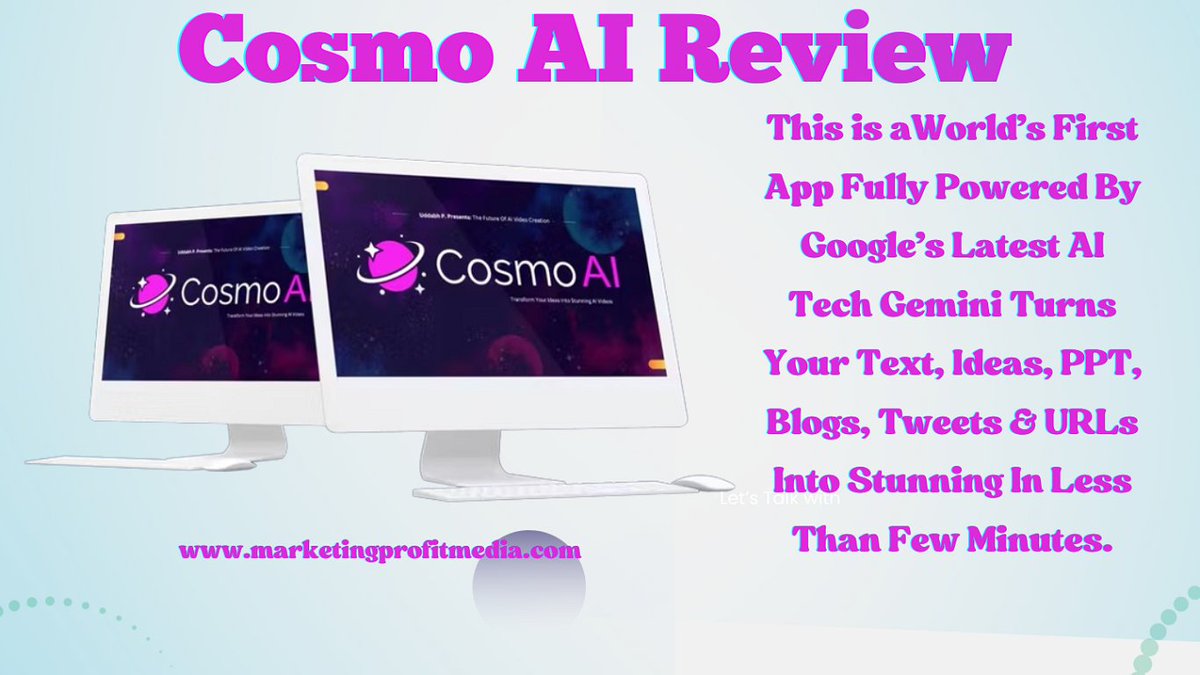 aipremiumstools's tweet image. Cosmo AI Review – Create Profitable AI Video Content in Minutes
marketingprofitmedia.com/cosmo-ai-revie…
#CosmoAI #CosmoAIOverview #CosmoAIReview #CosmoAIFeatures #CosmoAIWorks #WhatIsCosmoAI #BuyCosmoAI #AIScreenSnapBonus #CosmoAIDemo #CosmoAIDiscount  #CosmoAIOTO #CosmoAIPreview #CosmoAIScam