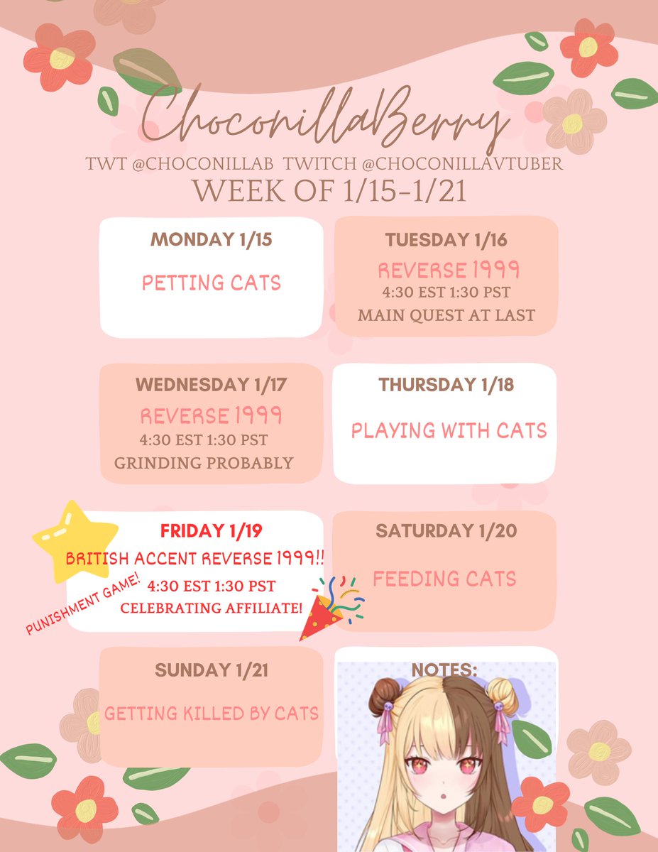 Special week ahead! Our promised punishment game on Friday! If I drop my Vertin accent, I suffer.. >:3