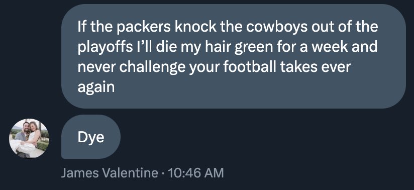 MerchantVessel_'s tweet photo. GG @TheYoungestJim 

#GoPackGo https://t.co/CXXe9waYcL