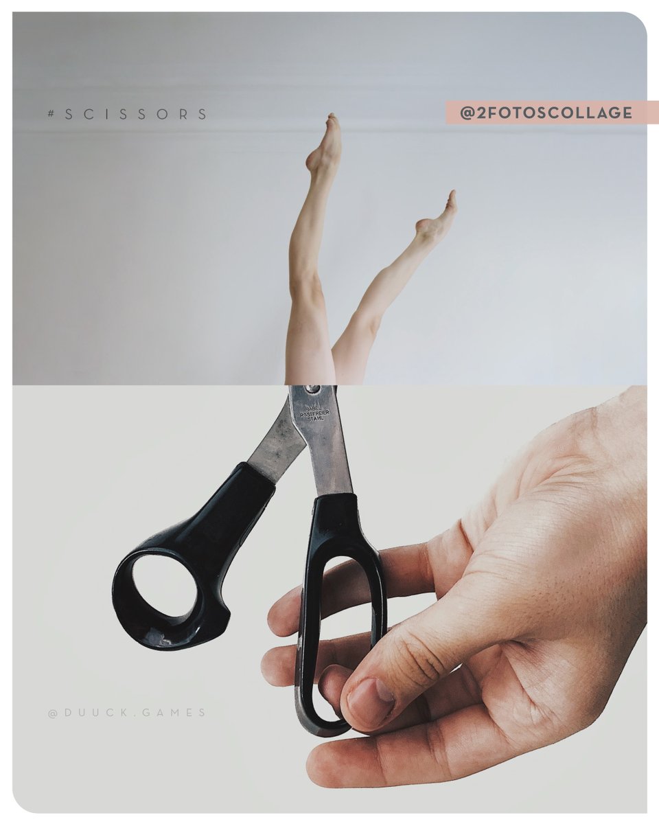 NestorCanoWorld's tweet photo. #SCISSORS challenge concept #TIJERAS #collage to @duuck.games
#2FotosCollage
#collagewow_duuck #visual_duuck #contemporarycollageart #collageempire #discoveringcollage #collageoftheday #collageartists #collagemaker #digitalcollage #analogcollage #cortarypegartodoesempezar https://t.co/Q3it3CNJKz