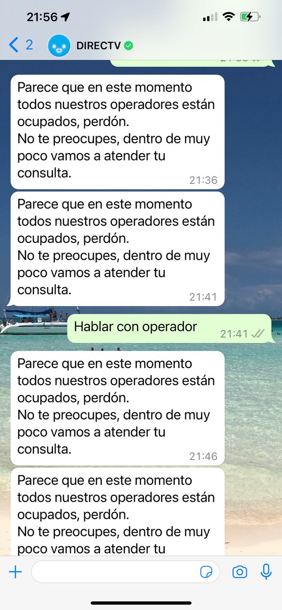 SandraGnz1's tweet photo. @DIRECTVServicio  Hablar con un operador es imposible hace 40 minutos y me dan la misma respuesta. Una vez que. Necesitas algo nunca están https://t.co/0190z2IQVB