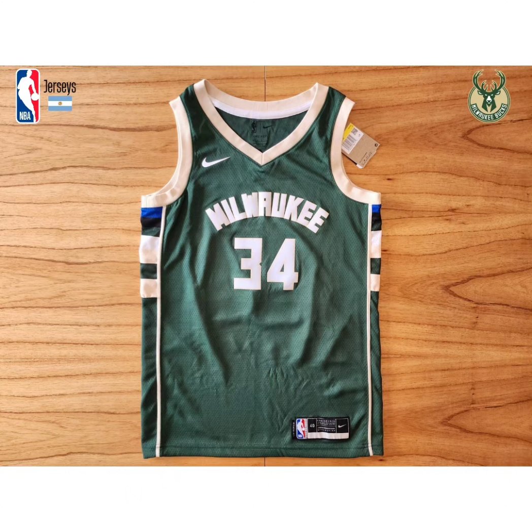 nba_jerseys_arg's tweet photo. Camiseta #NBA Nike Swingman Milwaukee Bucks Icon Edition. Giannis Antetokounmpo. Talle S/40 (47 × 71cm). Nueva. Original https://t.co/PIIcJFh1A4