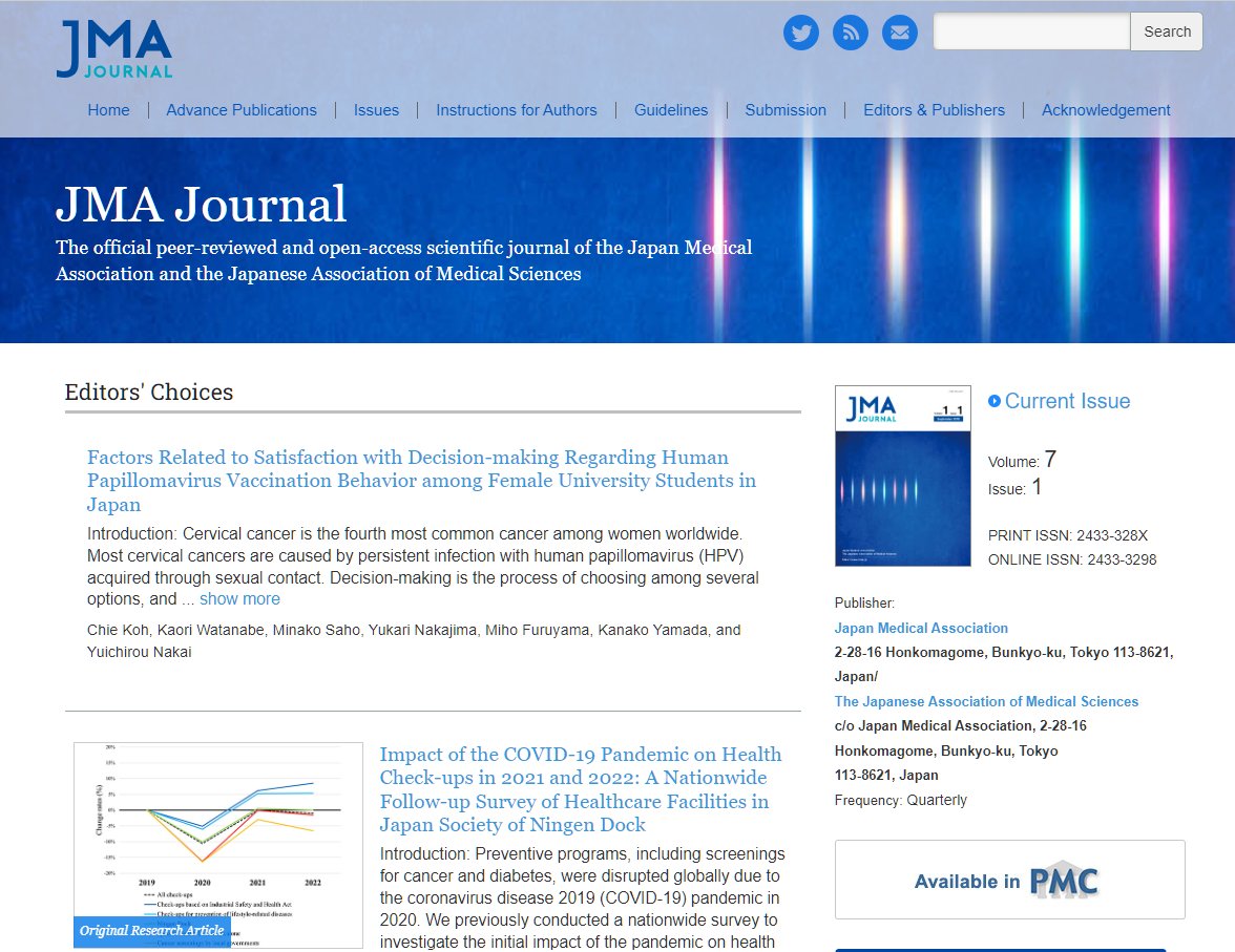JmaJournal's tweet photo. JMA Journal Volume 7, Issue 1 is now available. #JMAJournal https://t.co/bLYfHWf2ZV https://t.co/NYhBOj2nO0