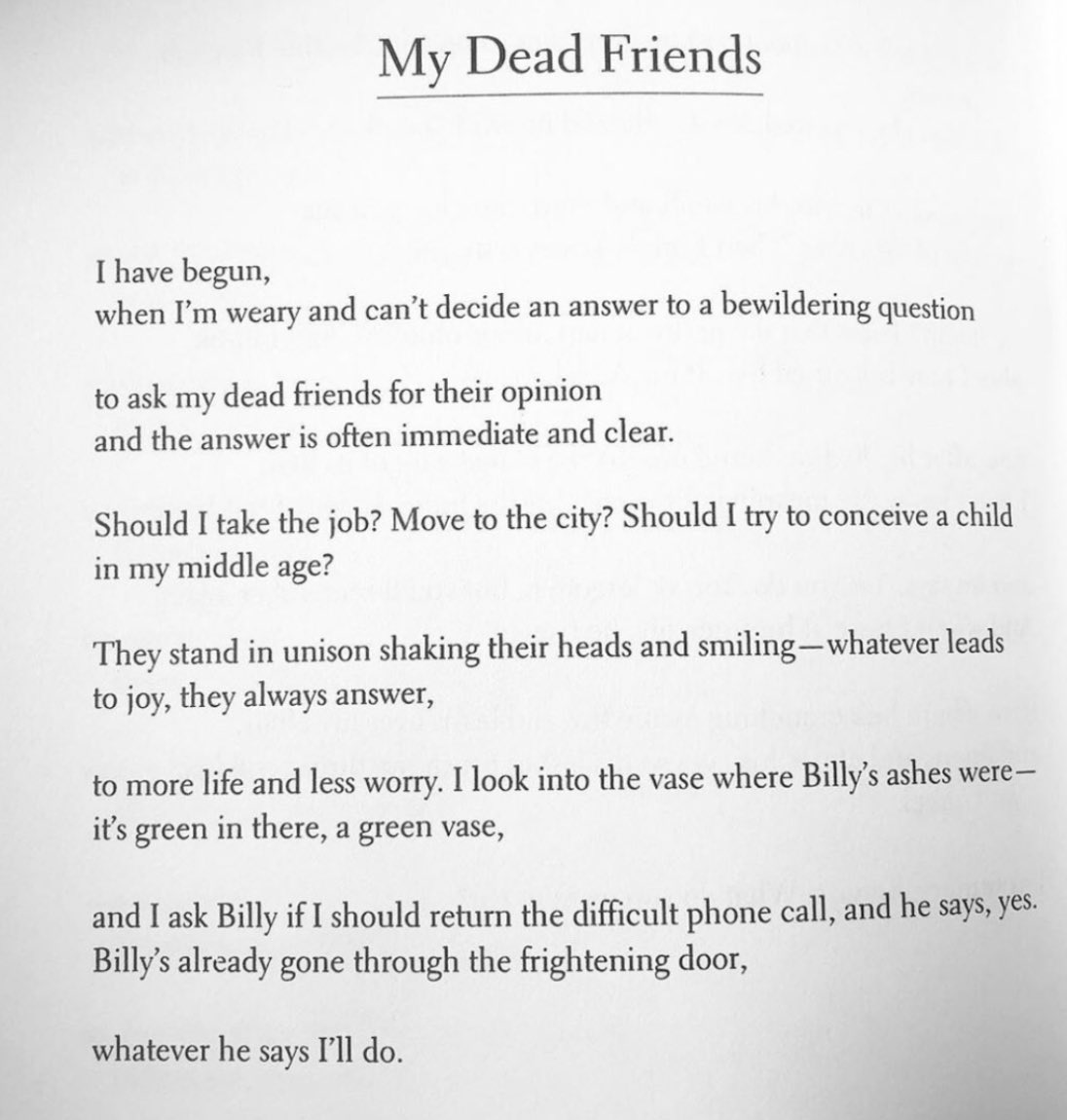 natallman's tweet photo. My Dead Friends by Marie Howe https://t.co/Gmh6GzPWUZ
