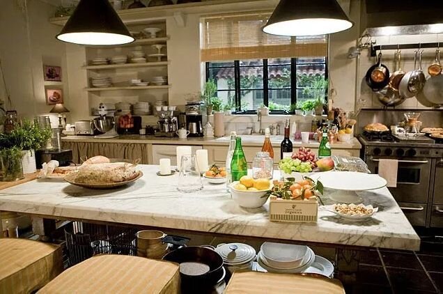 My favorite part of It's Complicated is when Meryl Streep says, 'i'm finally getting a real kitchen' when this is her current kitchen.