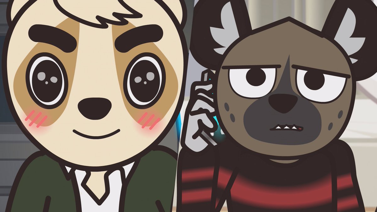 DailyHaida's tweet photo. Haida is calling Anai today! 

#Haida #Aggretsuko #アグレッシブ烈子 https://t.co/gOos8lcHy8