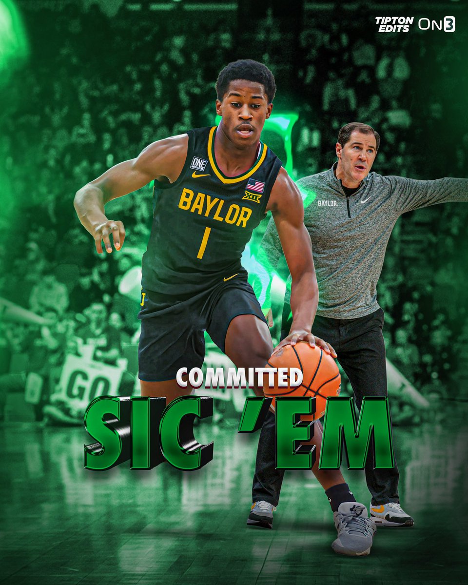 JoeTipton's tweet photo. NEWS: 5⭐️ VJ Edgecombe has announced his commitment to Baylor, becoming the second highest-ranked recruit in the Scott Drew era, only behind Isaiah Austin. 

Chose the Bears over Kentucky and Duke. 

Story: https://t.co/ydR87dbf6E https://t.co/JLIE5Y0W2Q