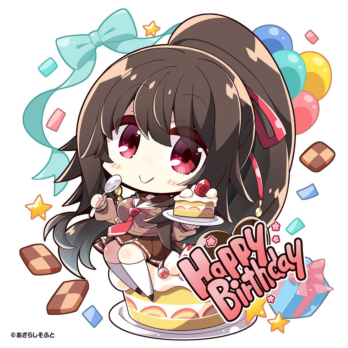 S012698's tweet photo. 結灯ちゃん誕生日おめでとう��

#あざらしそふと
#アマカノ2
#黒姫結灯生誕祭 https://t.co/boMRGc7T1j