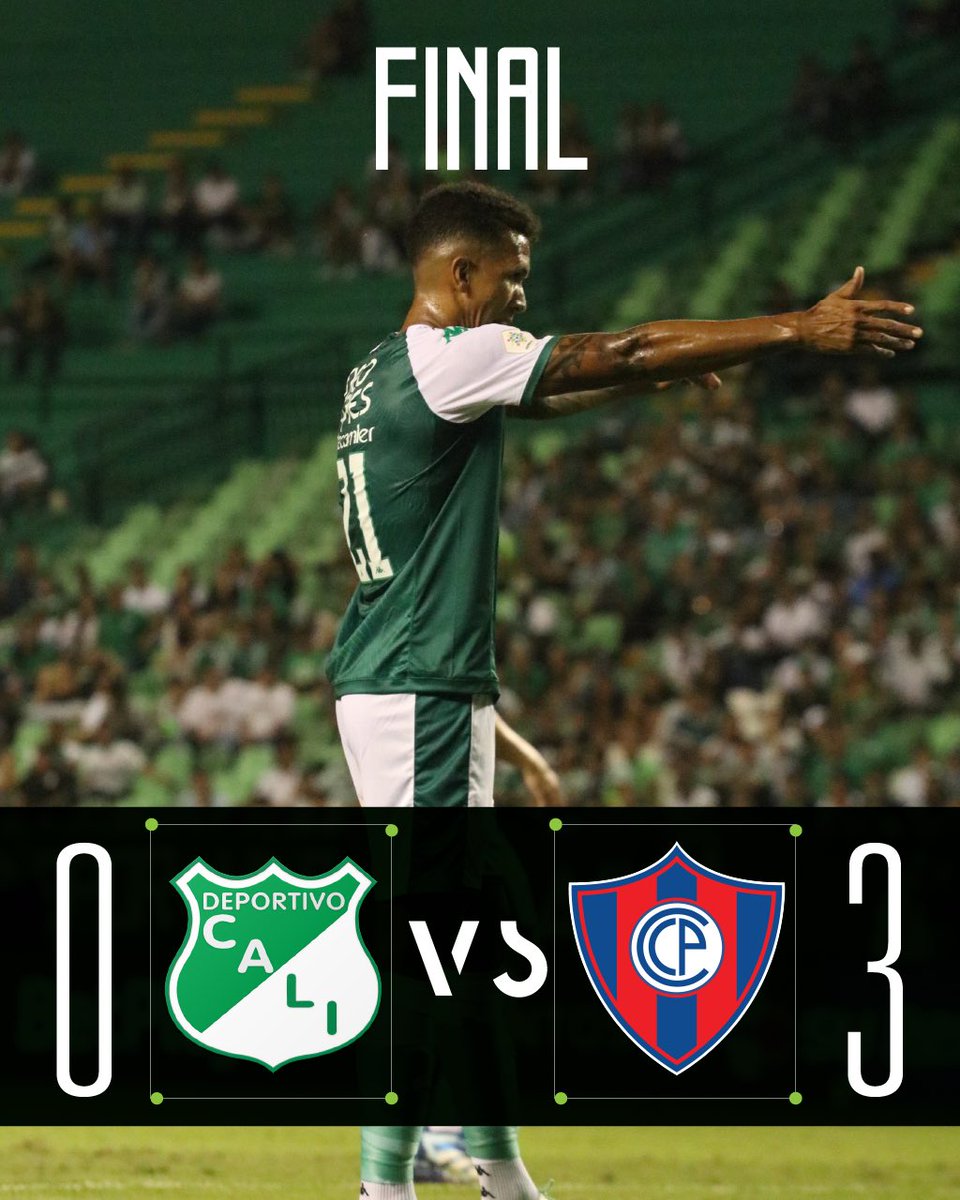 DeportivoCaliCP's tweet photo. ⏱️ 90+2’ Final del partido. 

Cali 0️⃣-3️⃣ Cerro

#VamosCali🇳🇬
#AmistosoInternacional https://t.co/rzMz4zqenK