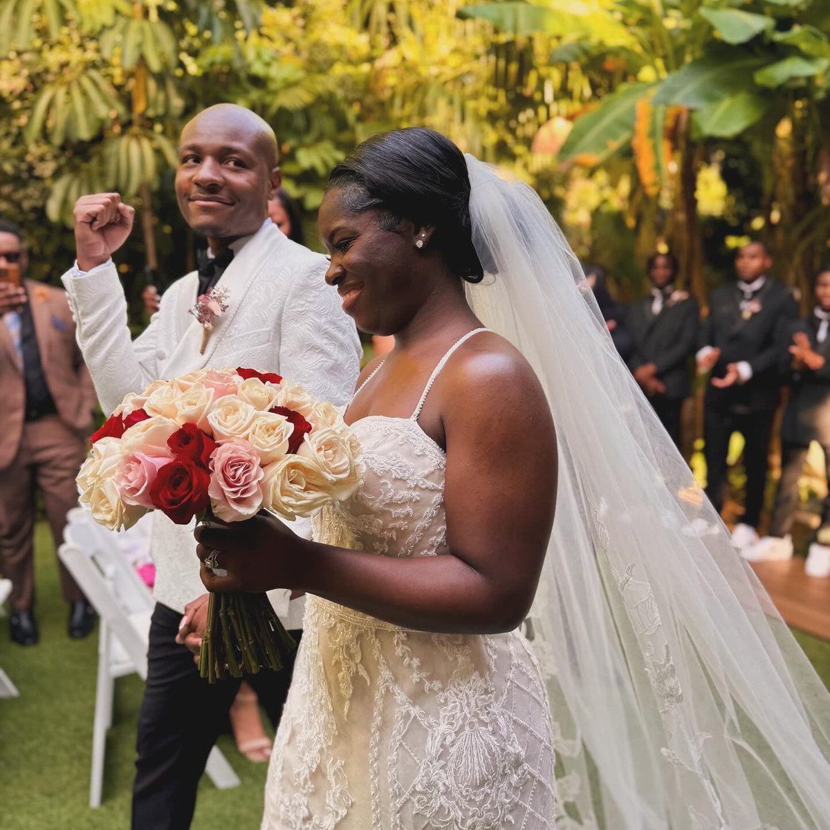 TyRayfrmSmmrHil's tweet photo. God told me to wait, so I waited. God told me to stay still, so I stood still. God told me to choose, so I chose you. Couldn’t have asked for a better wife to live the rest of my days with!   #HappilyEverButler https://t.co/6SZ0PoFQPx