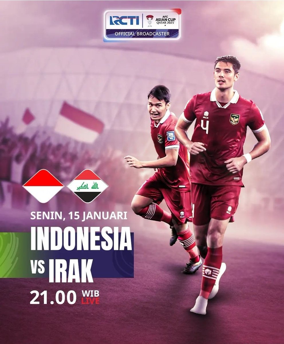 SiaranBolaLive's tweet photo. #TIMNASDAY #AsianCup2023 
INDONESIA vs IRAK
K.O 21.30 WIB
RCTI LIVE

Prediksi Skor?? https://t.co/b6JbN8DLE3