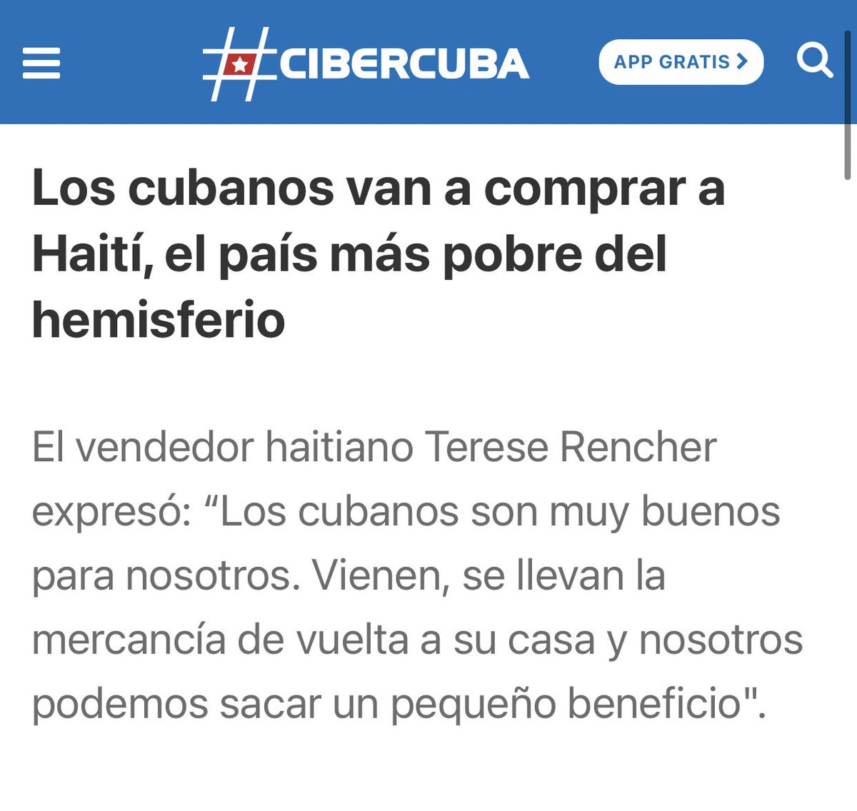 grinchcuban's tweet photo. Cuando esté se entere de que los cubanos van a “el país más pobre del hemisferio” a comprar comida y ropa, le da un infarto. https://t.co/Z7lVEQfjRs