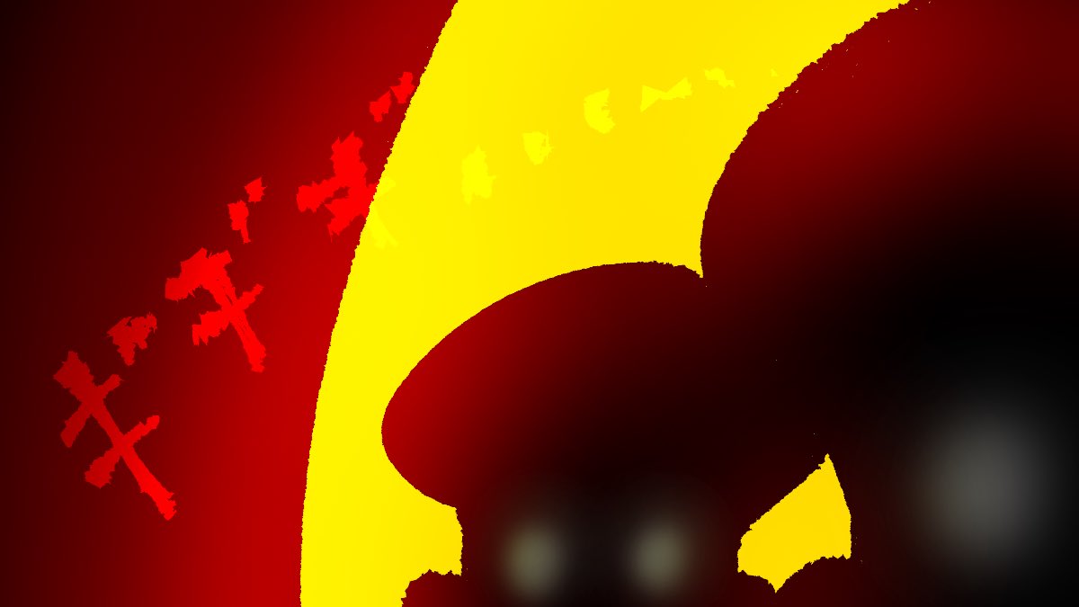 mushrace's tweet photo. 後ろのドアが開き、見慣れたフォルムのキノコ影が、、

#マッシュレース　#NFTゲーム https://t.co/DrtCBbM0Ht