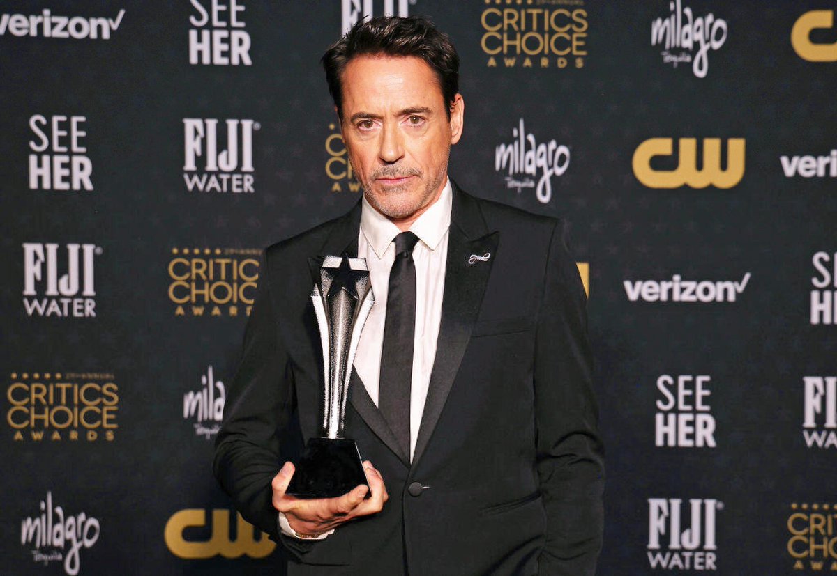 RDJBrazil's tweet image. ROBERT DOWNEY FUCKING JR! #CriticsChoiceAwards