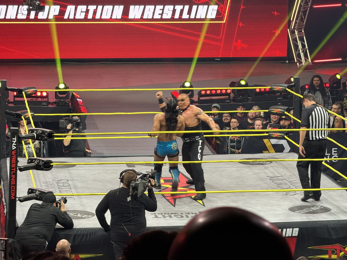 TNRevolver's tweet image. PCO destroys the local guy. #SnakeEyes #IMPACTonAXSTV