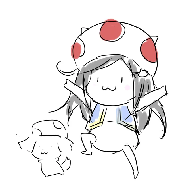 キノピオ推しのこりえちゃん #こり絵 
