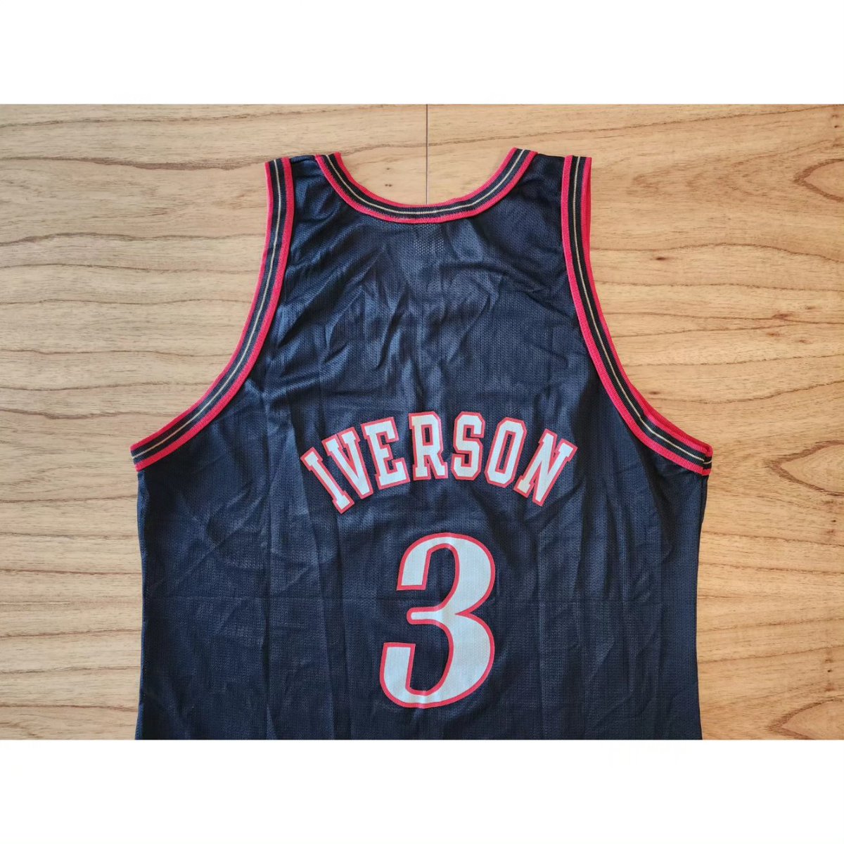 nba_jerseys_arg's tweet photo. Camiseta #NBA Champion Swingman Philadelphia 76ers 1998-99. Allen Iverson. Talle XL/48 (58 × 81cm). Usada. Original https://t.co/gw8QlpOVoO