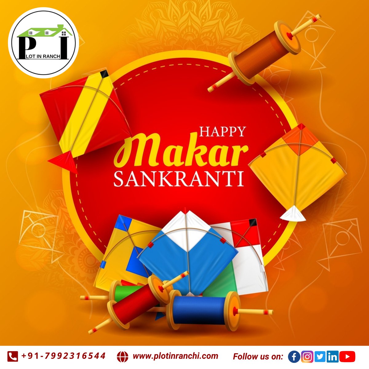plotinranchi's tweet image. 🌾🪁 मकर संक्रांति की हार्दिक शुभकामनाएँ! 🪁🌾

🌞 आपकी जिंदगी में सूर्य की तरह रौंगत बनी रहे, और PLOT IN RANCHI से आपका संबंध और मजबूत हो। आपकी प्रॉपर्टी की मूल्यवर्धन हो और आप अपने सपनों के मकान की दिशा में बढ़ें।

#MakarSankranti #PlotInRanchi  #InvestmentOpportunity