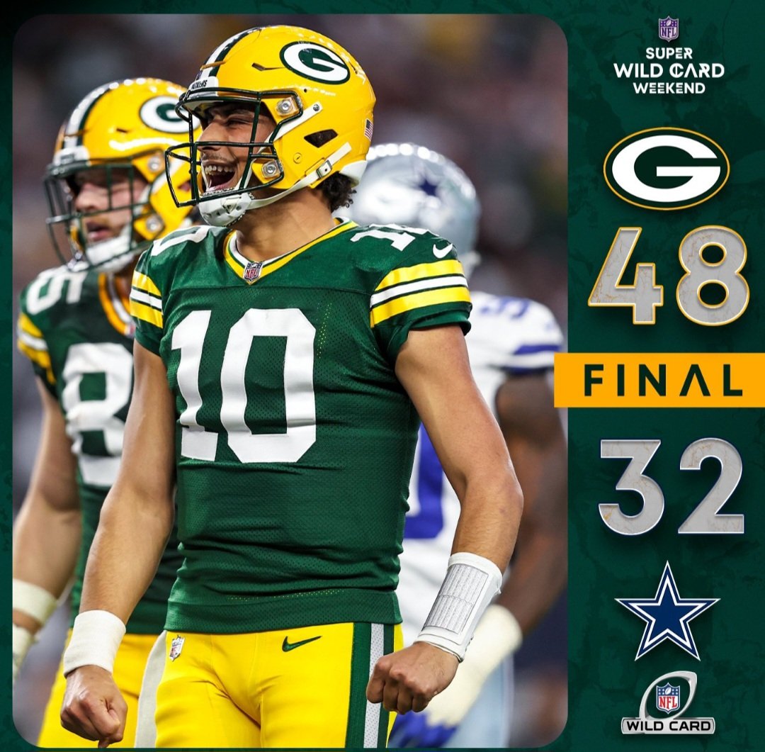 Brody_Renteria's tweet photo. Siempre se agradece la satisfacción de ver estas palizas a los #Taqueros de #Dallas 🤣 🤣
Gracias #GreenBayPackers 👊🏻👏 https://t.co/kXSCGUv1eT