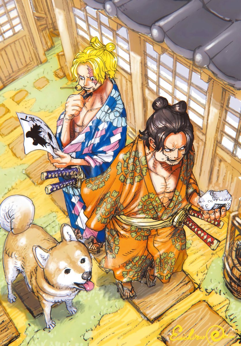 strawhats's tweet photo. Ace &amp; Sabo https://t.co/TDolKeXxxJ