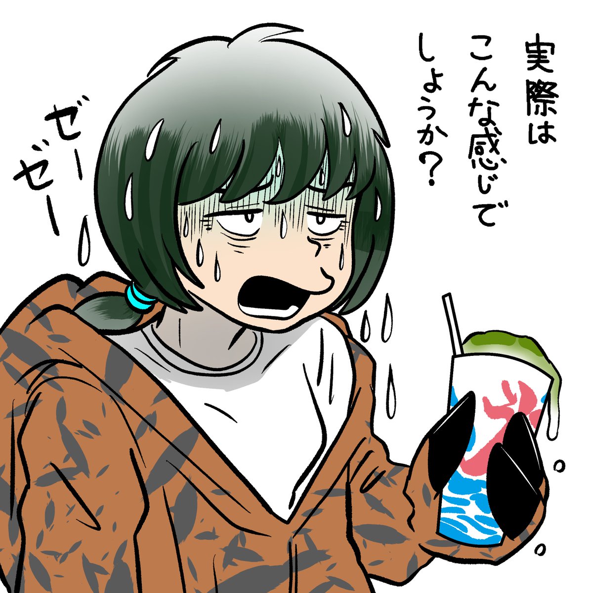 muimui616161's tweet photo. 海水浴シーズンに、ビーチで行われる
ティラノサウルスレースだと、ティラノの中から
こんな女の子が出てきたりするんでしょうか。
ビーチのは行ったことないので、わかりません。

#ティラノサウルスレース　#御朱印家族 https://t.co/Sx1BA3zp3S