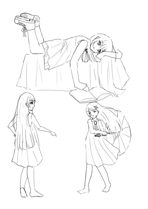 モデルを双葉湊音さんに変換してドローイングする遊び 