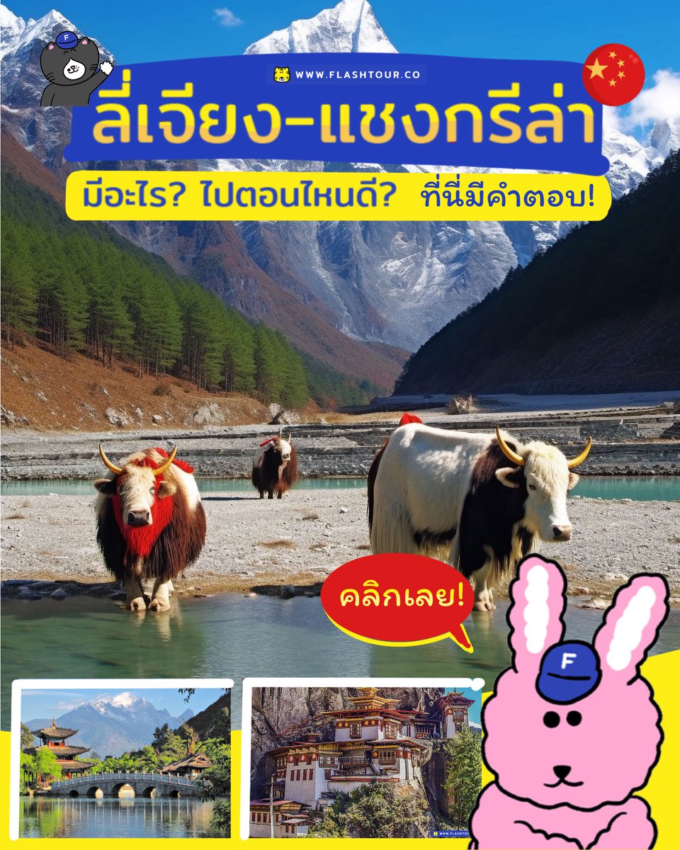 flashtourco's tweet photo. แชงกรีล่า-ลี่เจียง มีอะไร? ไปตอนไหนดี? ที่นี่มีคำตอบ!
แนะนำทริปที่หลายคนต่างกล่าวขานกันว่าเป็นที่ ๆ สวยราวกับสวรรค์บนดินที่มีสมยานามว่า “แชงกรีล่า”

อ่านบทความ: https://t.co/cRXhAd9IJv

#เที่ยวจีน #แชงกรีล่า #ลี่เจียง #lijiang #เที่ยวต่างประเทศ  #flashtour #รีวิวจีน #ฟรีวีซ่า https://t.co/Az3FHA08q7