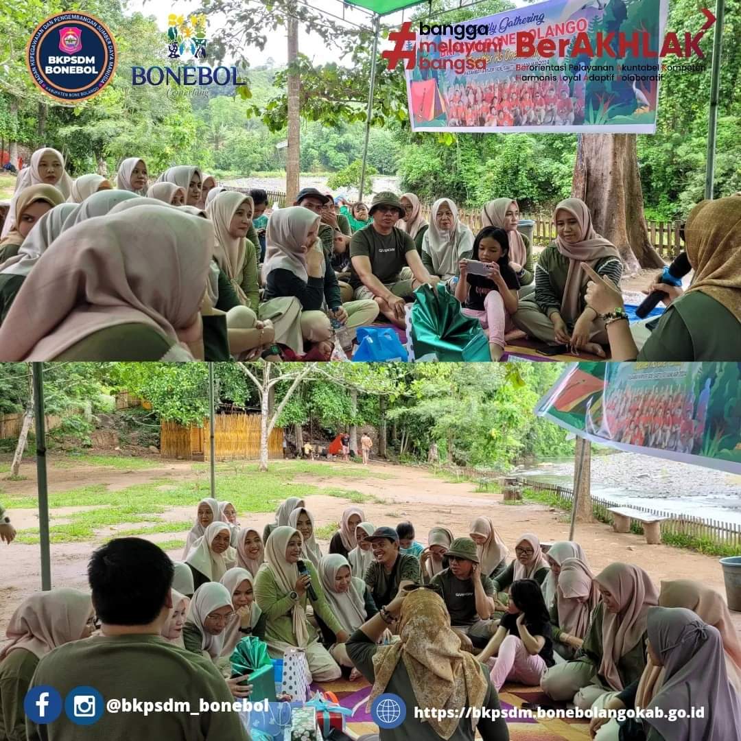 BKPPD_BoneBol's tweet photo. Seluruh jajaran Keluarga Besar Badan Kepegawaian dan pengembangan sumber daya Manusia Kabupaten Bone Bolango menyelenggarakan kegiatan “Family Gathering” dengan tema together as one family yang bertempat di pasambaya river side. Sabtu, 13/01/2024.... https://t.co/E49pnuSg4z