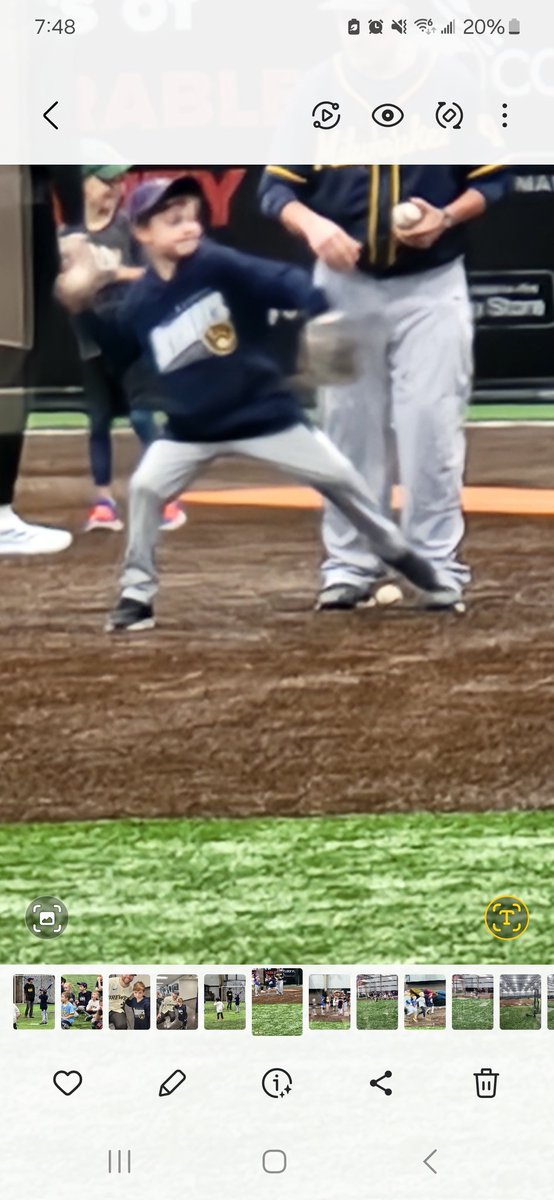tshowers_'s tweet photo. Talen had a great time at the @Brewers  kids clinic today... https://t.co/kuFww2kj2B