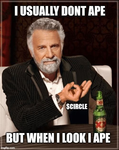 MikeyTrading's tweet image. You look, you ape

Play by the rules Benjamin 
$CIRCLE