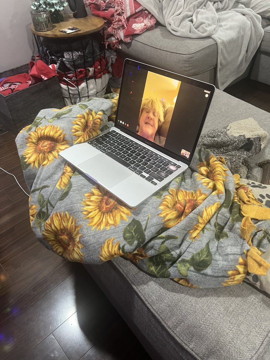 Steph_Hibbs's tweet photo. My 84 year-old Grandma loves Patrick Mahomes and doesn’t have Peacock. I don’t think she can even stream on her TV. So this was our solution. 

We made it work and had a lot fun ☺️

#NFLPlayoffs #PeacockTv #NFLPlayoffs2024 #PeacockTv https://t.co/qaNEPYbTJX