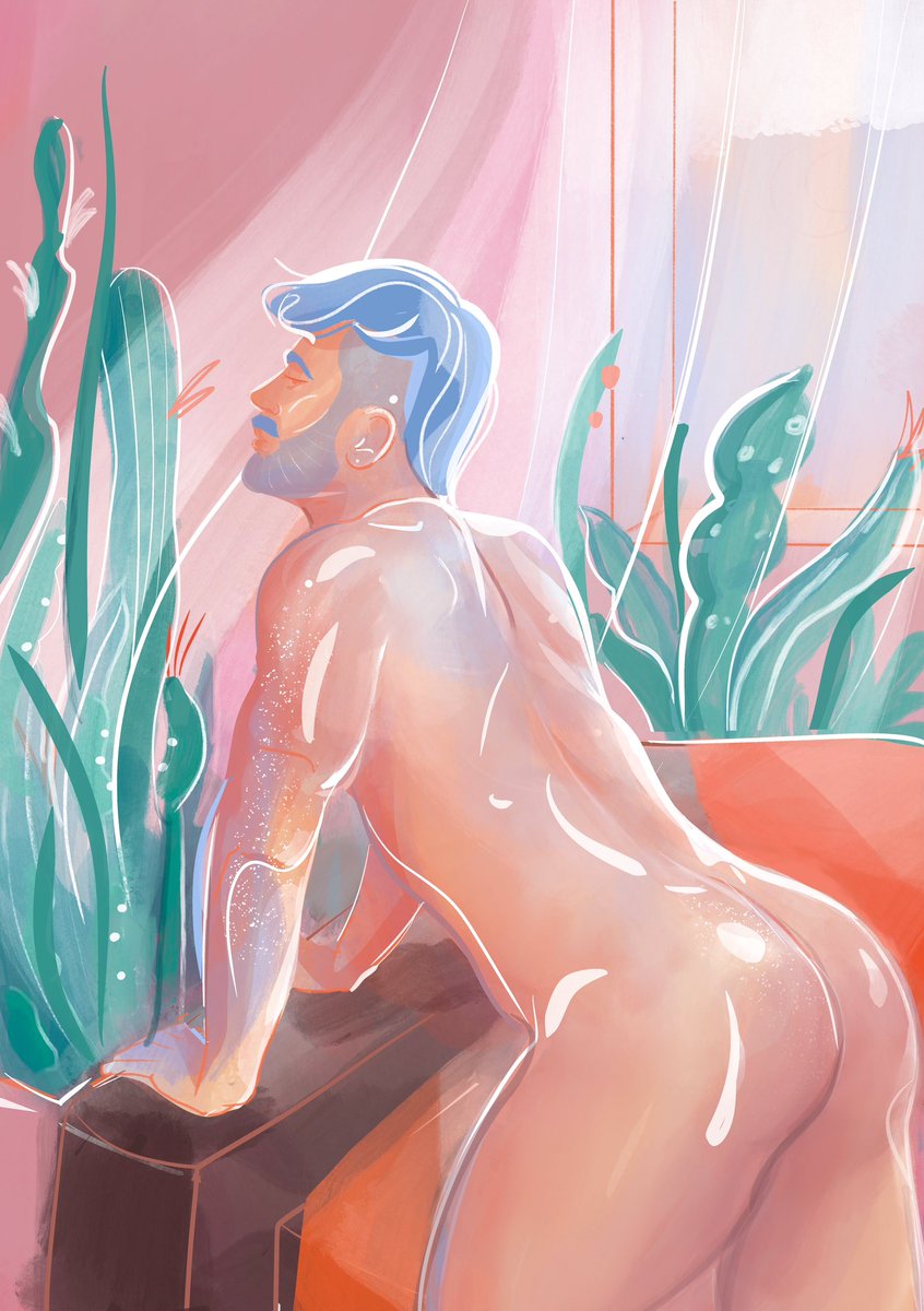 amourdesir_'s tweet photo. 🌿🌷🍑
Love of plants 

#gayillustration  #gaydrawing #gay #homoerotic #homoart #homoeroticart #maleillustration #queerart #queerartist #pride #gaymuscle #gaybody https://t.co/vm51LcFLrk