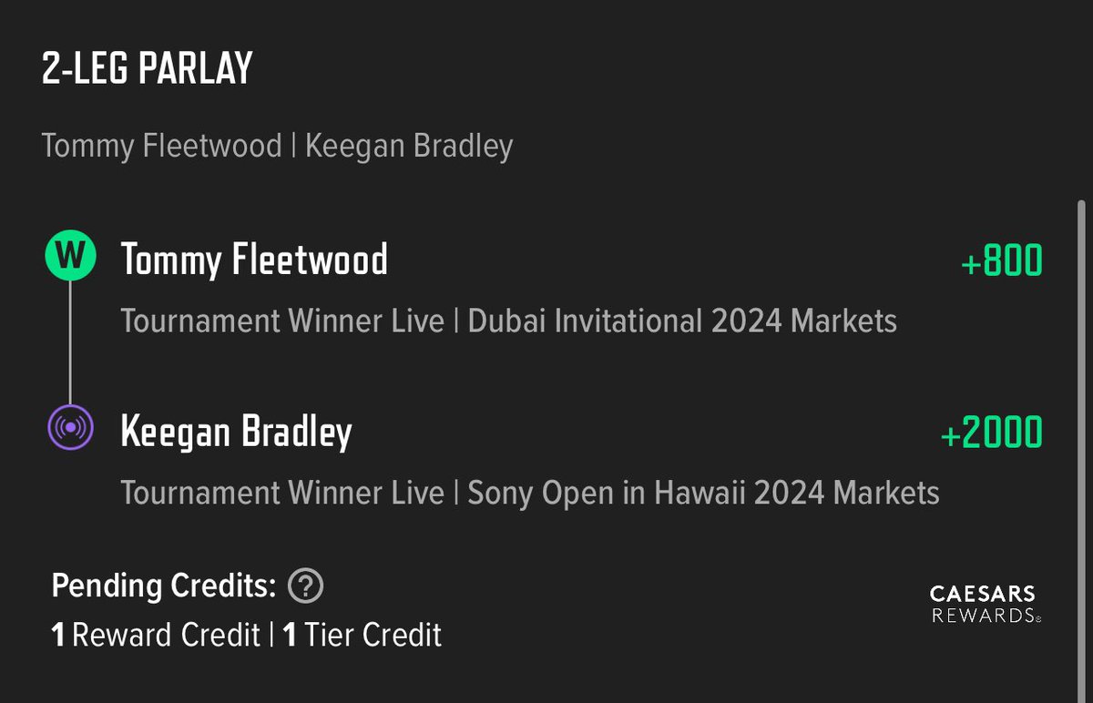It was always <a href="/Keegan_Bradley/">Keegan Bradley</a>… 

Stay up and onto the next one!