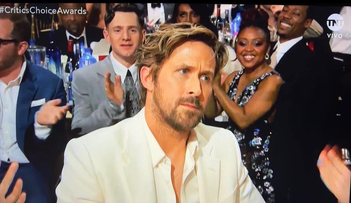 itamaria83's tweet photo. Que "I’m Just Ken” se acabe de ganar el Critics Choice Award a Mejor Canción Original por encima de “What was I made for” de Billie Eilish da tanta Kenergy que ni el mismo Ryan Gosling está soportando 🫠 https://t.co/Gtt4BliKeM