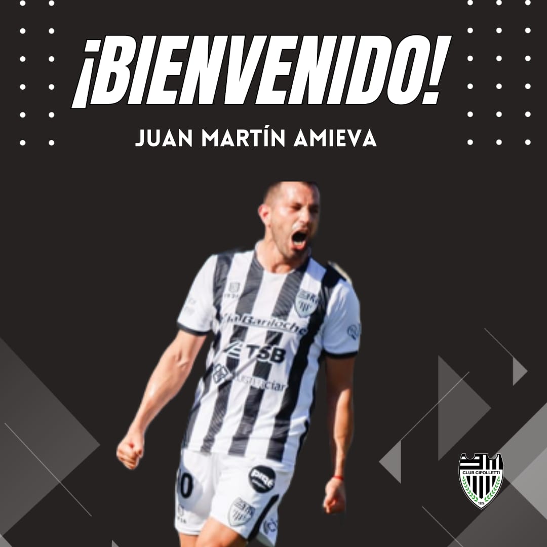MdePasesFederal's tweet photo. #FederalA | 🤝 [OFICIAL] Juan Martín Amieva es refuerzo de #Cipolletti. El delantero quedó libre de Deportes Recoleta 🇨🇱 y firmó por una temporada✍🏼. https://t.co/AAmN6jeIA7
