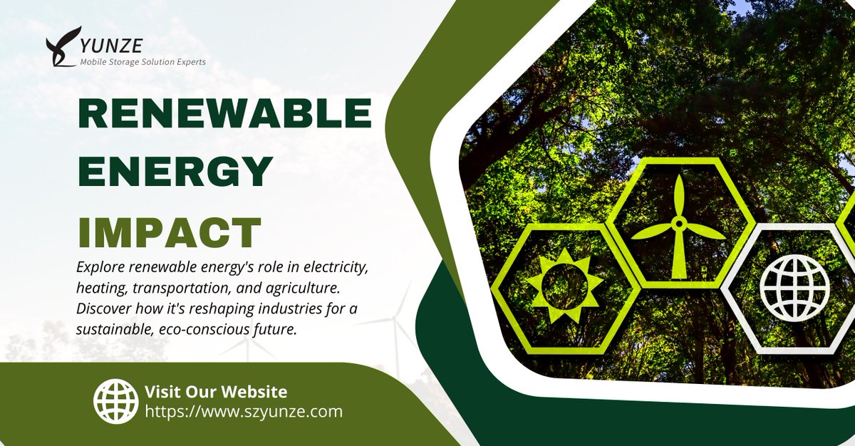 #RenewableEnergy #SustainabilityInBusiness #CleanEnergyFuture #GreenTech #PoweringTomorrow #EnergyInnovation #EnvironmentalImpact #ClimateActionNow #FutureOfEnergy #EcoFriendlyPower

Renewable Energy's Impact Electricity & Beyond

🔗szyunze.com/impact-of-rene…