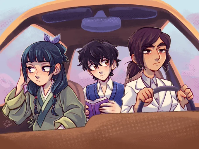 My current comfort characters + the cute guys they pulled by being autistic