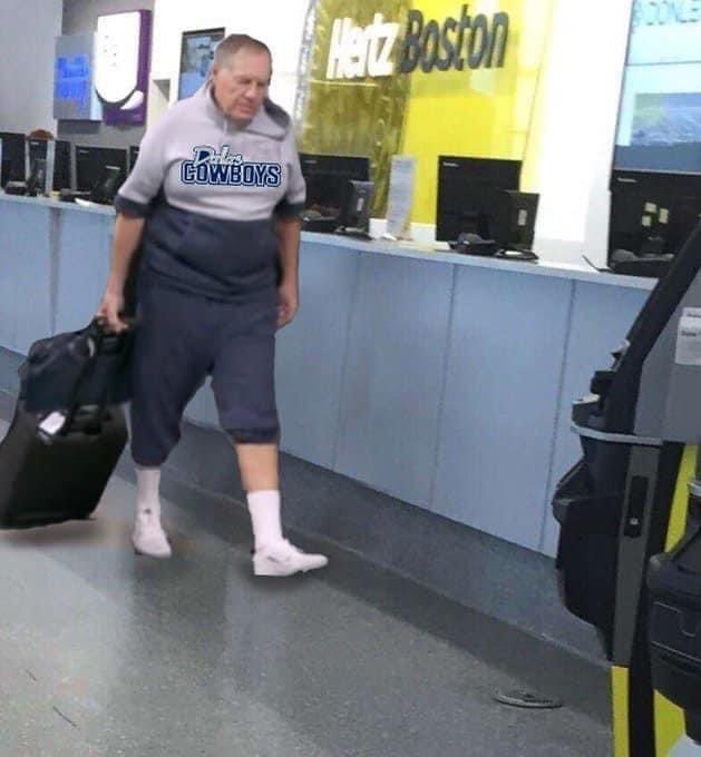Scott_Mac12's tweet photo. Glad to see Coach BB at airport to sit down with @stephenasmith  tomorrow morning on @espn as new HC of @dallascowboys https://t.co/AHINynM949