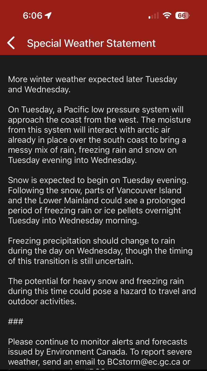 cdnpolar's tweet photo. #Vanouver, #Burnaby might want to prepare those roads .  Just in Case.. https://t.co/RVsqcHTbd9
