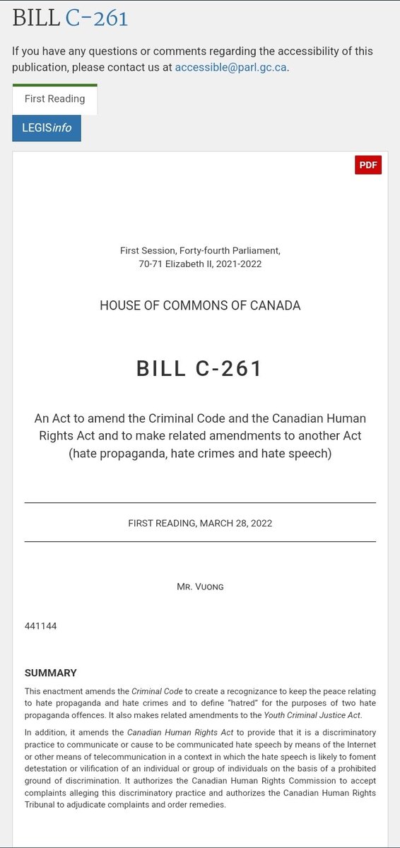 the360five's tweet photo. We need #BillC261 passed ASAP.
We must give law enforcement the ability to go after those spreading hate speech, hate propaganda, and hate crimes specifically.
Freedom to crime and incite stochasticly has to be addressed, especially online. If people can't have the decency or be adult enough to know what is and isn't, we should look at an additional manitory education element to it. Those enabling it, giving license by influence, or in writing should face a minimum sentence.
If anything, we have a country very close to Canada as a great example of what happens when 'Freedumb' is weaponized by the highest levels, ones nobody has seen before, many people are saying, biggly.
#HateSpeech #HatePropaganda #HateCrimes
#HouseOfCommons #Canada
https://t.co/XBD0Gcoznn