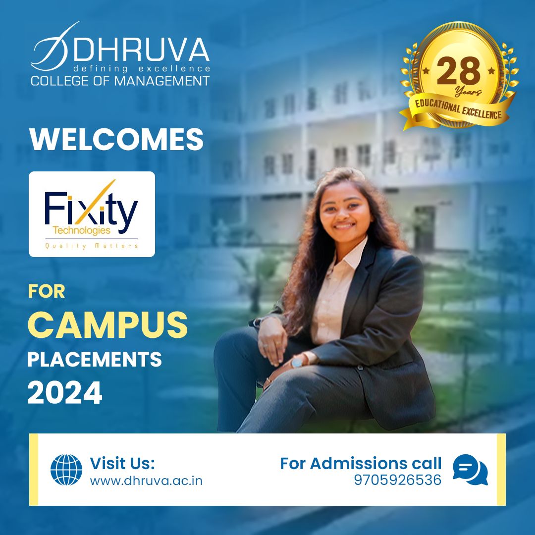 college_dhruva's tweet photo. #Dhruvacollegeofmanagement #Fixity #BestBusinessSchool #Campusplacements #Management #Careergrowthmastermind https://t.co/zxNXimbrWe