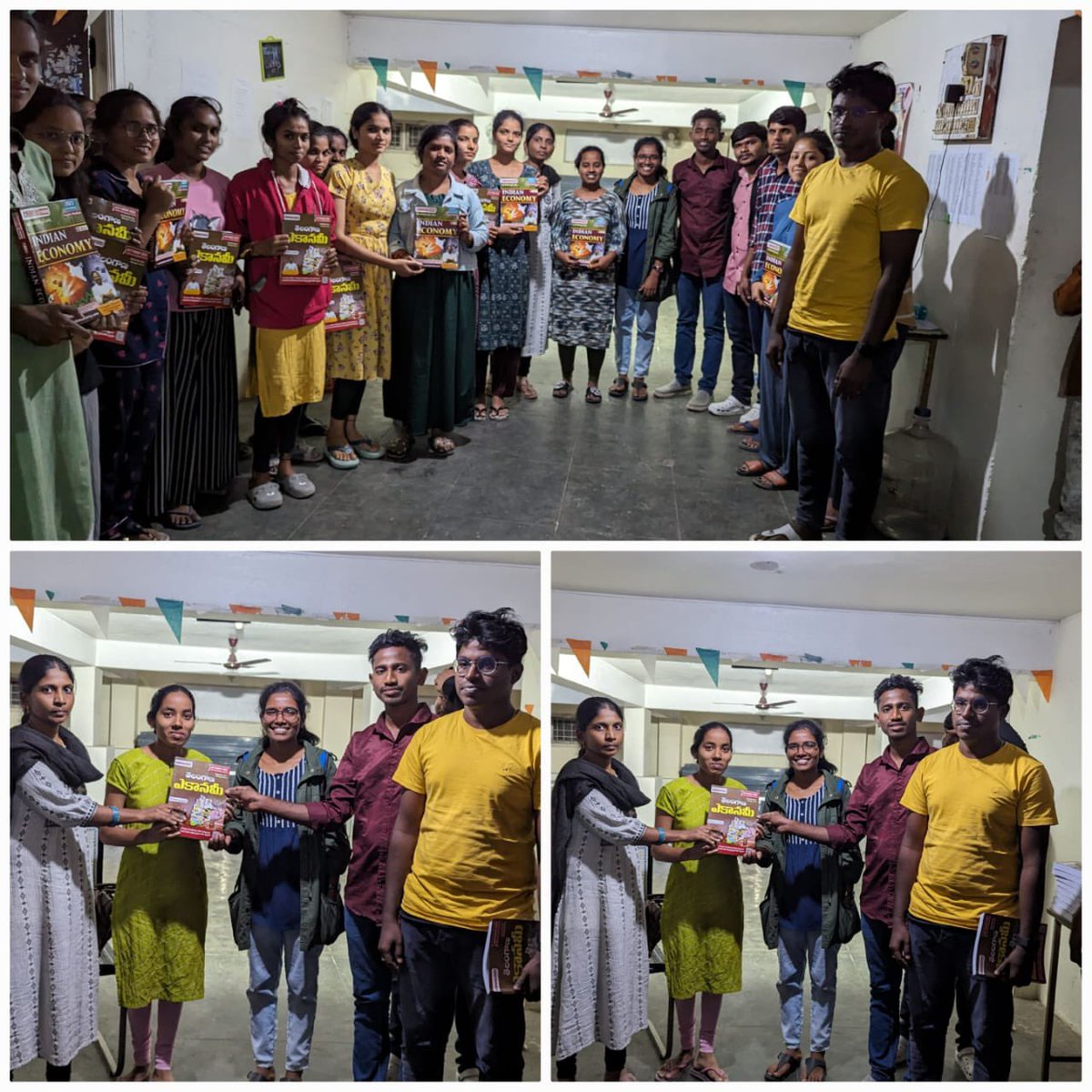 prabhakarchouti's tweet photo. #Book_Distribution
👉Maarket లో అత్యంత ప్రాముఖ్యత పొంది Best Sellor గా నిలిచిన Choutis Economy పుస్తకాలను 
వివిధ SMH హాస్టల్స్ లో పంచడం జరిగింది 
👉నారాయణ పేట , మక్తల్ లాంటి ప్రాంతాలకు కూడా పంపి , పంచడం జరిగింది https://t.co/1AhTBqOr1C