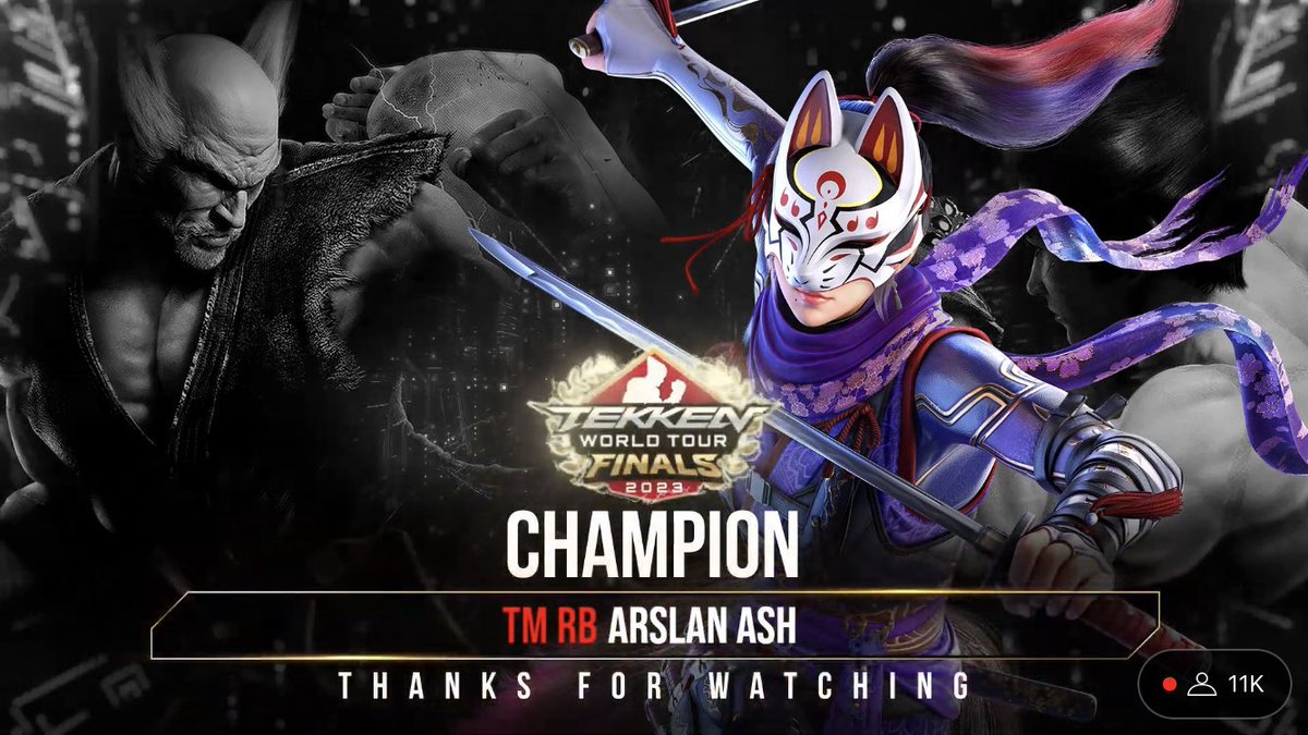 GOD IS GREAT

#TEKKEN7 is <a href="/ArslanAsh95/">Twis | Arslan Ash</a>'s story...
Where he written the ending of his own story. 

HE IS A GREATEST TEKKEN LEGEND.
He said he will win, and He did.

He earned this with his sheer passion for the game.
#Pakistan has proven time and time again why they are so GOATED.